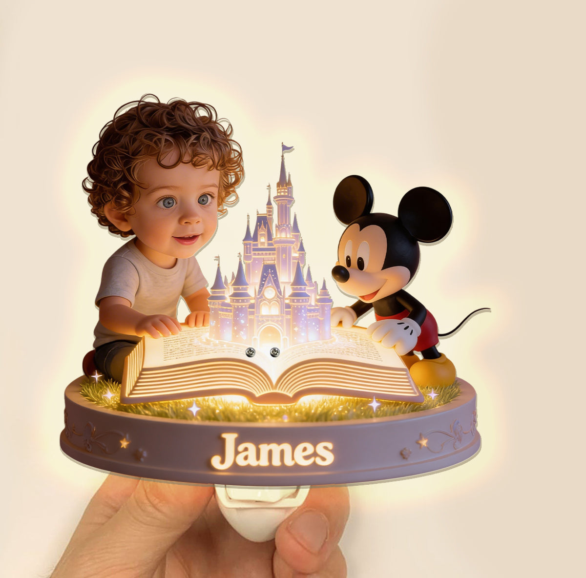 Custom Any Photo - Personalized Dream Trip Acrylic Plug-In Night Light