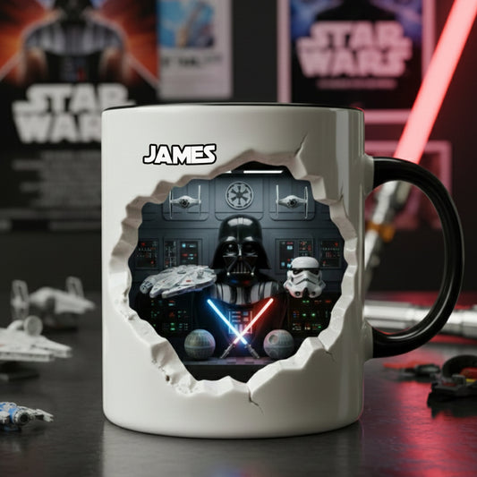 Welcome To The Dark Side - Personalized The Force Accent Mug