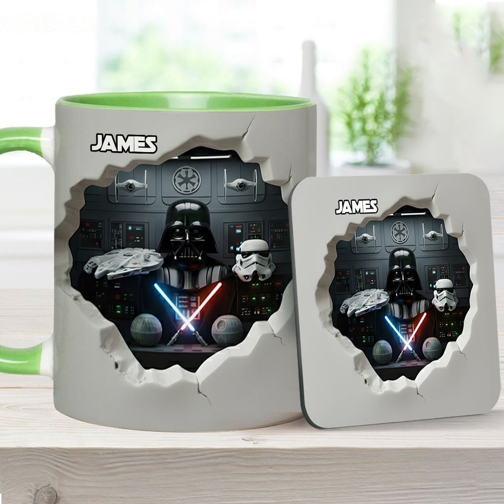 Welcome To The Dark Side - Personalized The Force Accent Mug