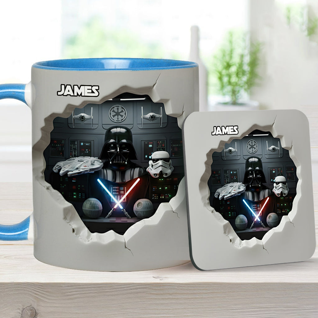 Welcome To The Dark Side - Personalized The Force Accent Mug