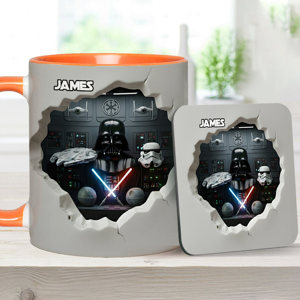 Welcome To The Dark Side - Personalized The Force Accent Mug