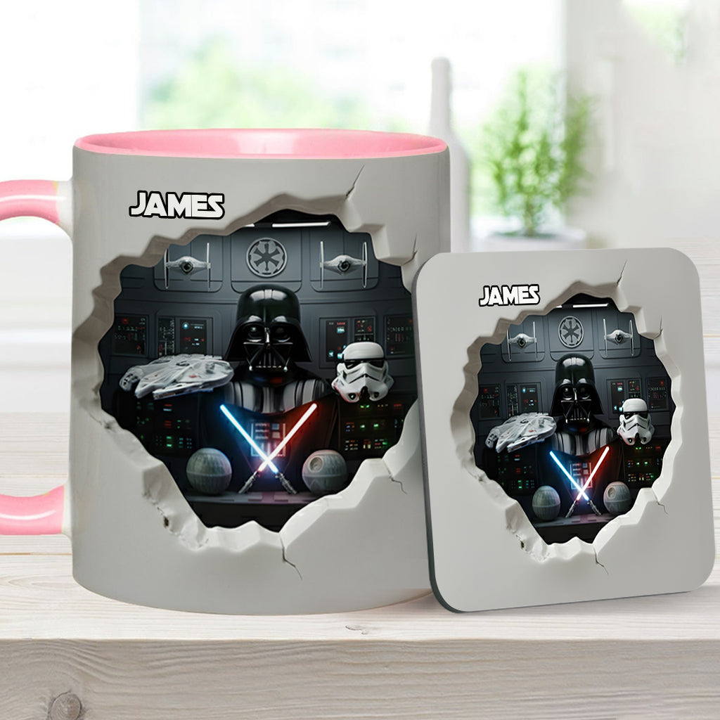 Welcome To The Dark Side - Personalized The Force Accent Mug