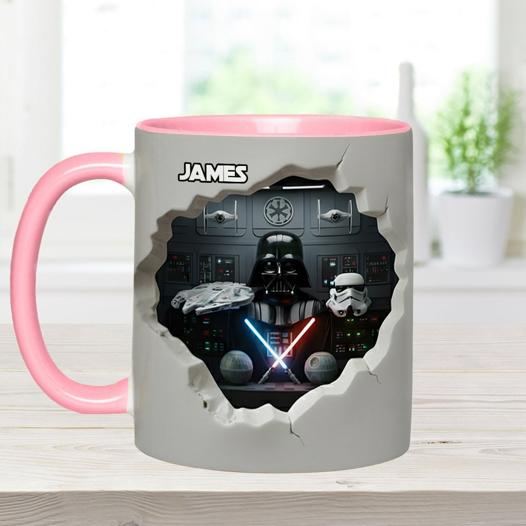Welcome To The Dark Side - Personalized The Force Accent Mug