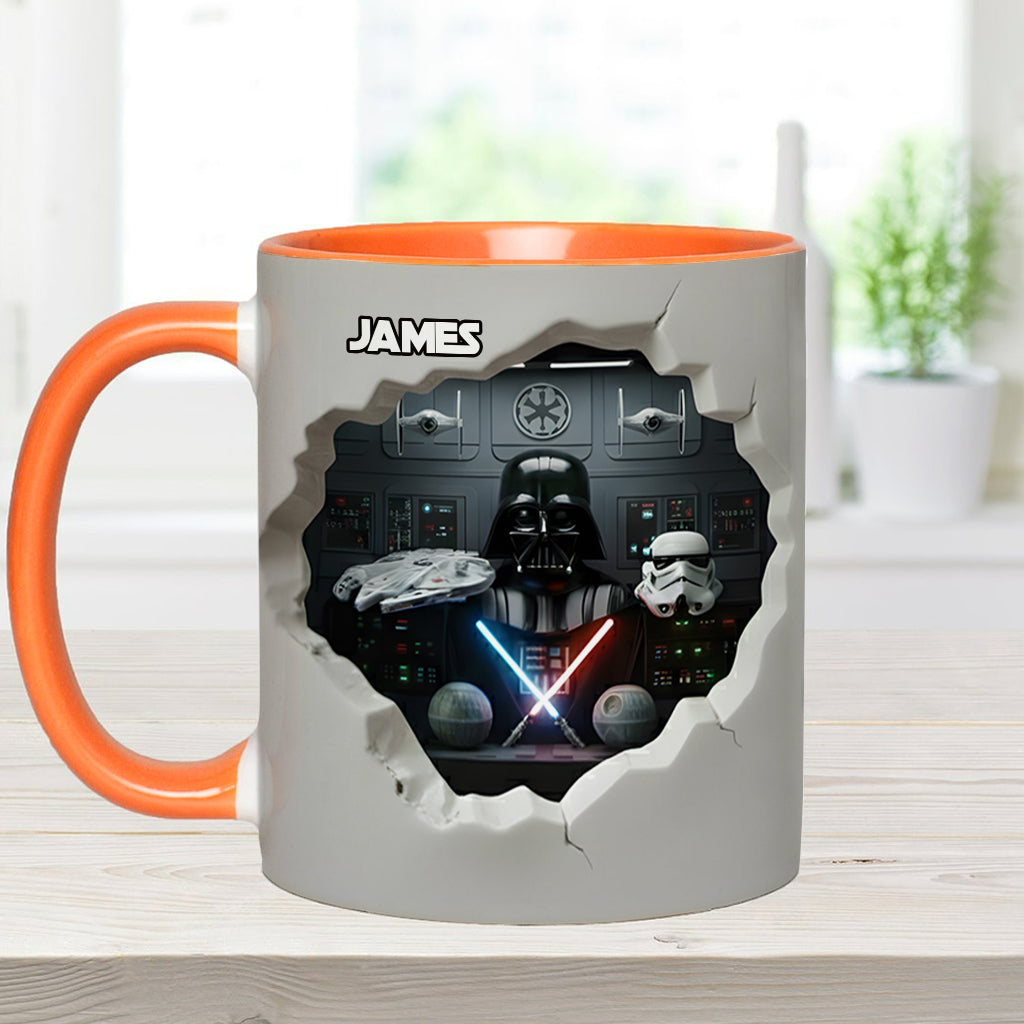 Welcome To The Dark Side - Personalized The Force Accent Mug