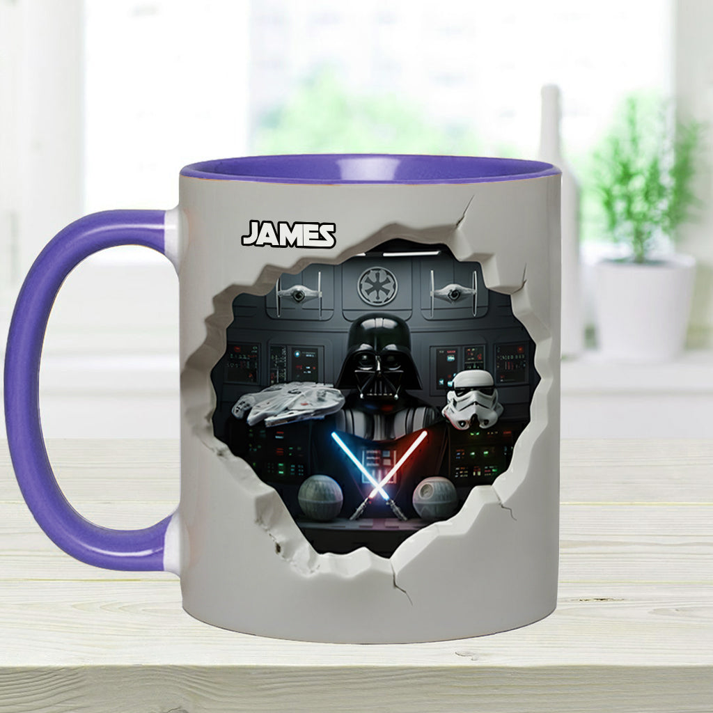 Welcome To The Dark Side - Personalized The Force Accent Mug