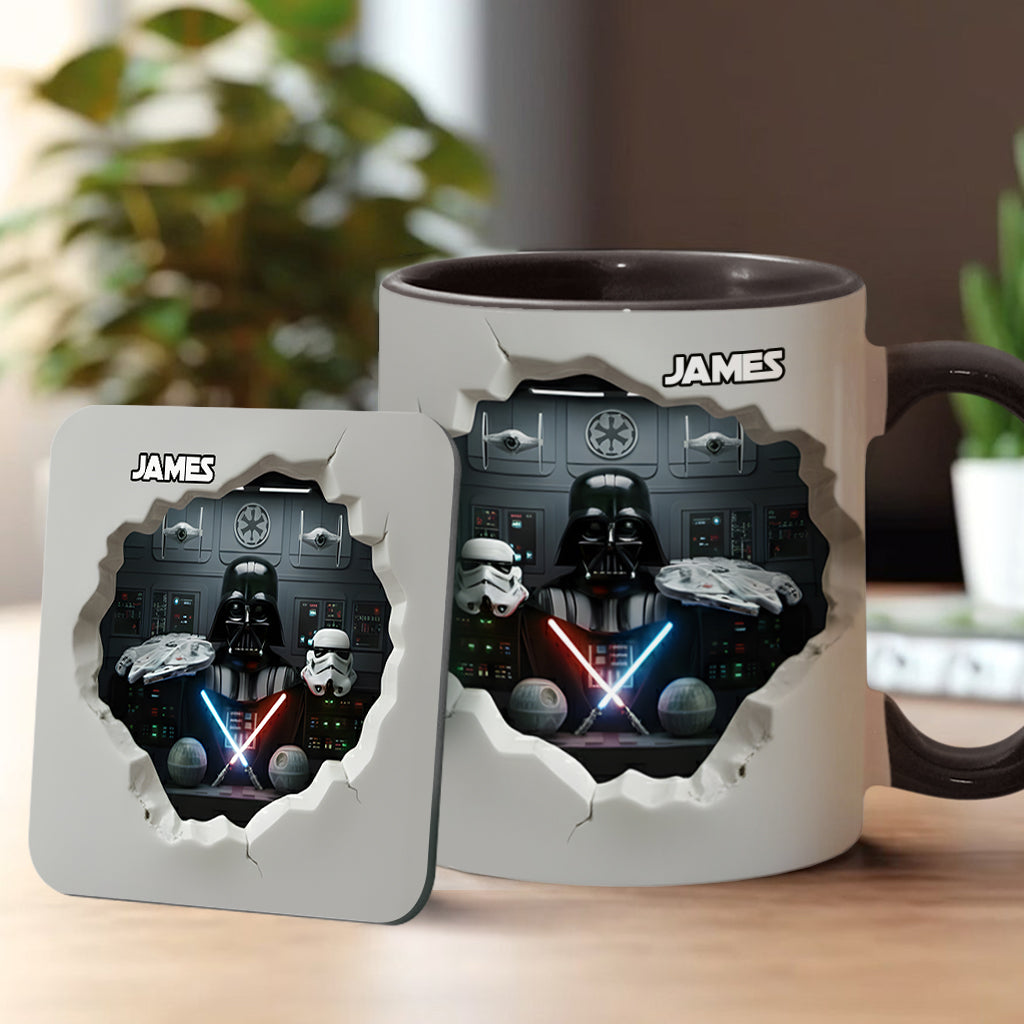 Welcome To The Dark Side - Personalized The Force Accent Mug