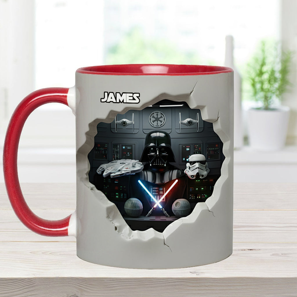Welcome To The Dark Side - Personalized The Force Accent Mug
