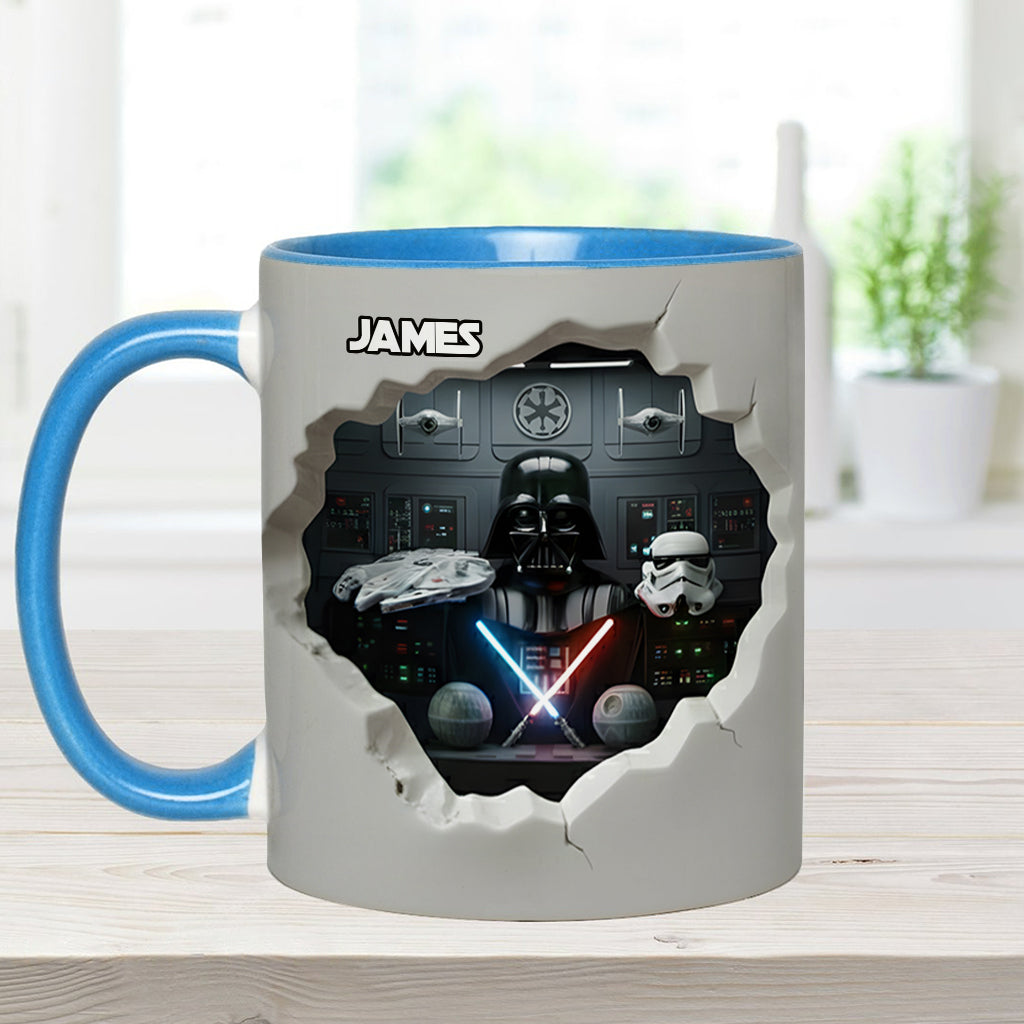 Welcome To The Dark Side - Personalized The Force Accent Mug