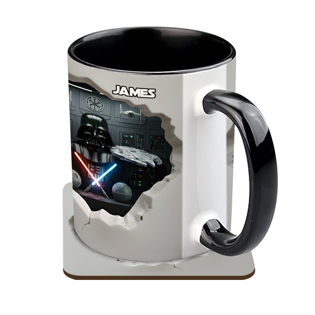 Welcome To The Dark Side - Personalized The Force Accent Mug