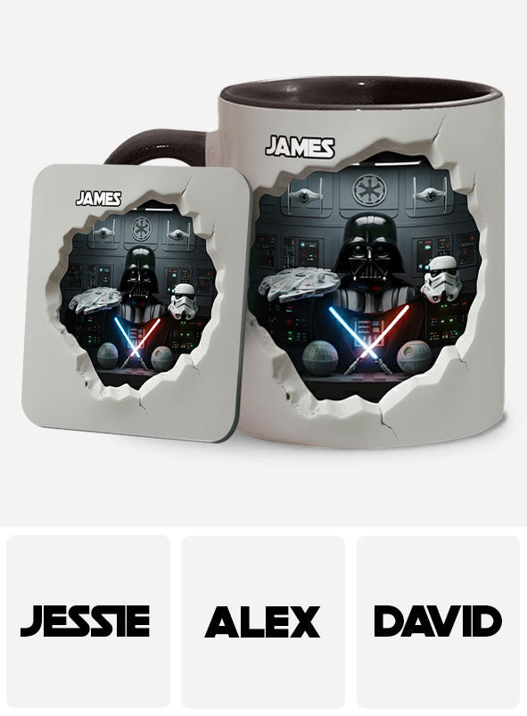 Welcome To The Dark Side - Personalized The Force Accent Mug