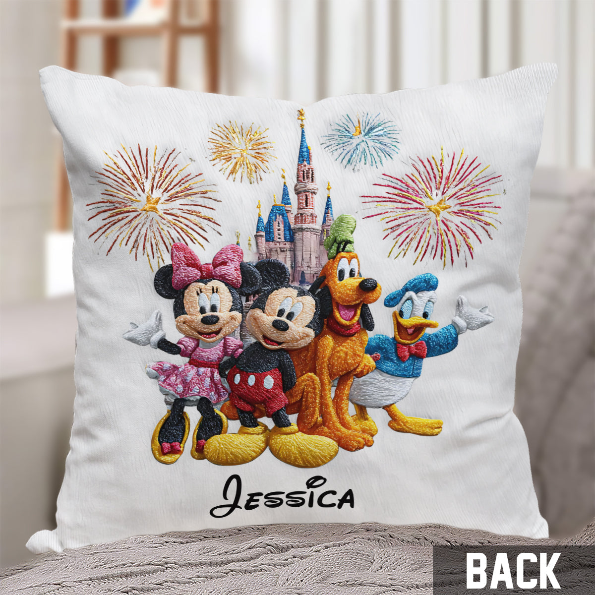 Friends - Personalized Mouse Throw Pillow