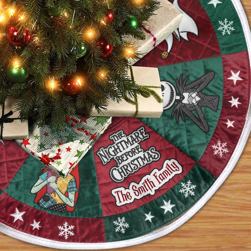 The Nightmare Before Christmas Tree Skirt - Personalized Nightmare Tree Skirt