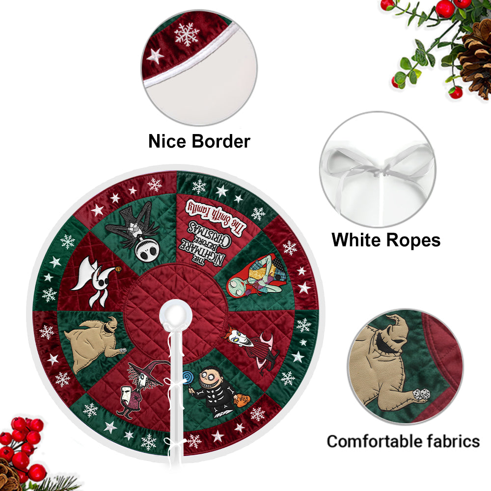The Nightmare Before Christmas Tree Skirt - Personalized Nightmare Tree Skirt