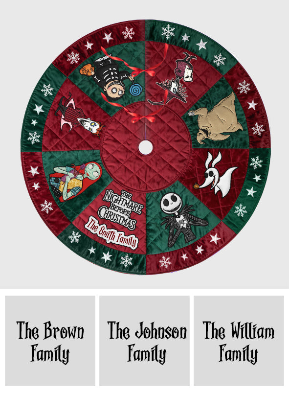 The Nightmare Before Christmas Tree Skirt - Personalized Nightmare Tree Skirt