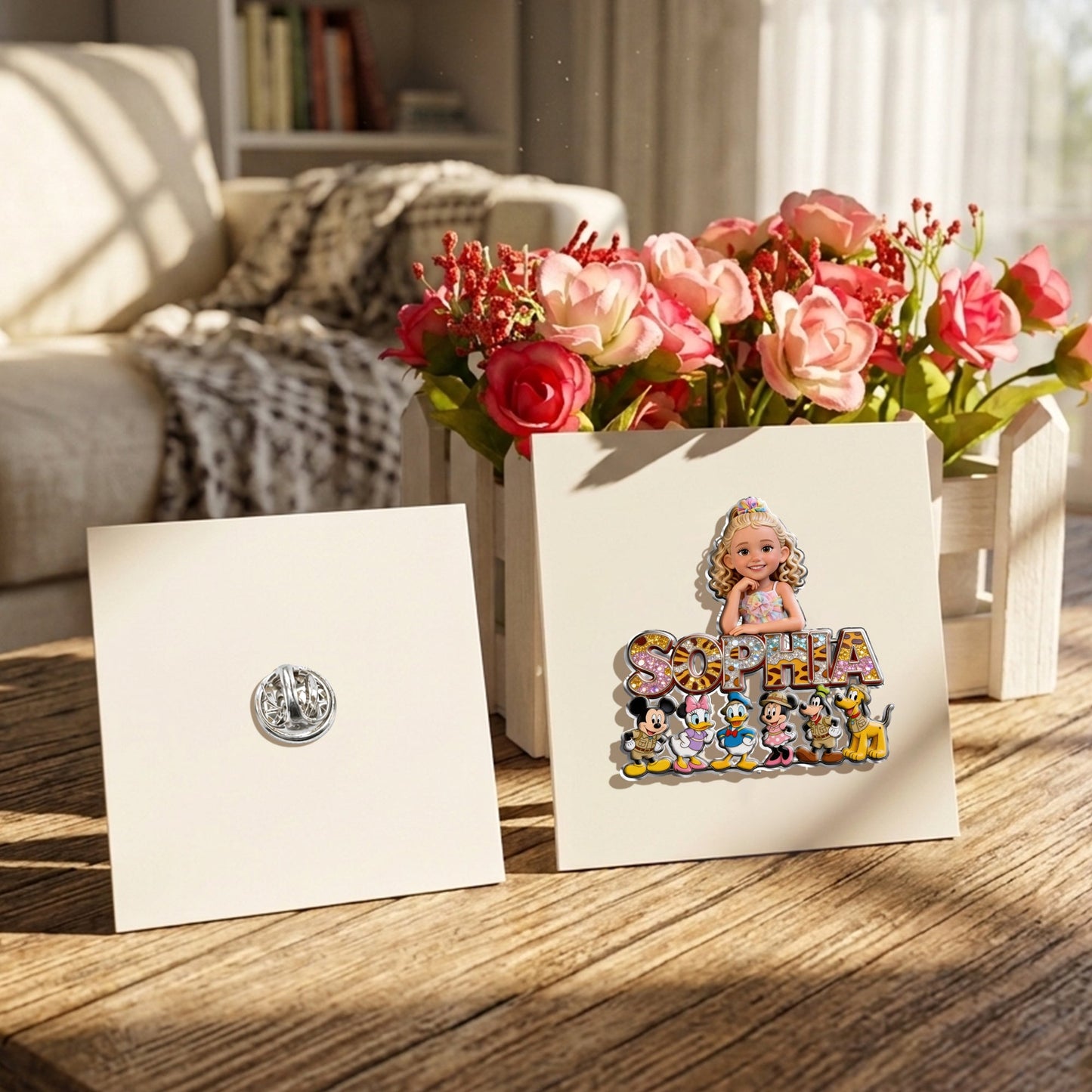 Magical Animal Kingdom - Personalized Mouse 3D Embossed Enamel Pin
