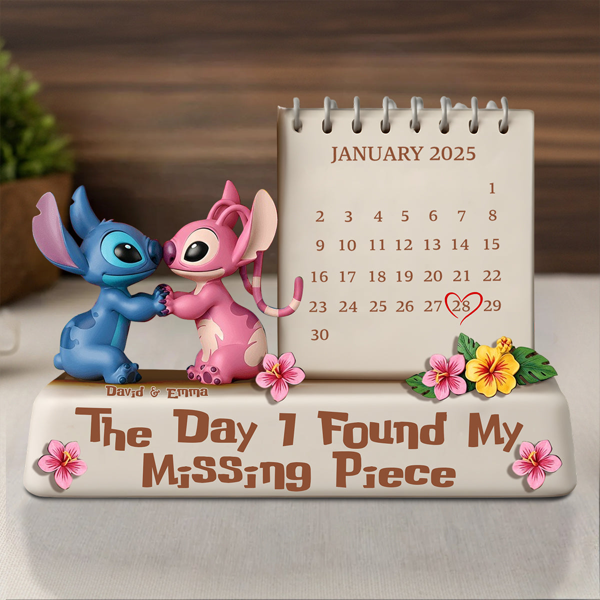 The Day I Found My Missing Piece - Personalized Ohana Custom Shaped Acrylic Plaque