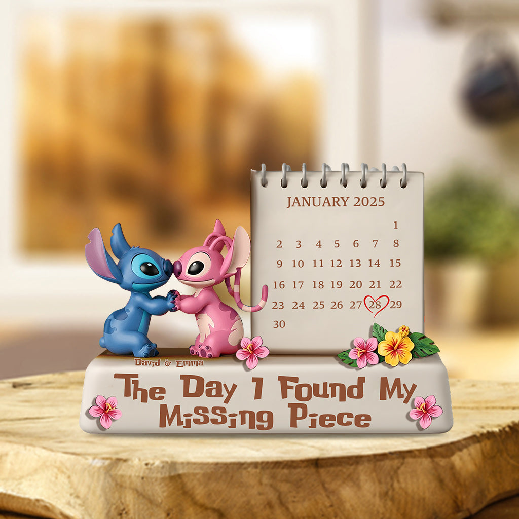The Day I Found My Missing Piece - Personalized Ohana Custom Shaped Acrylic Plaque