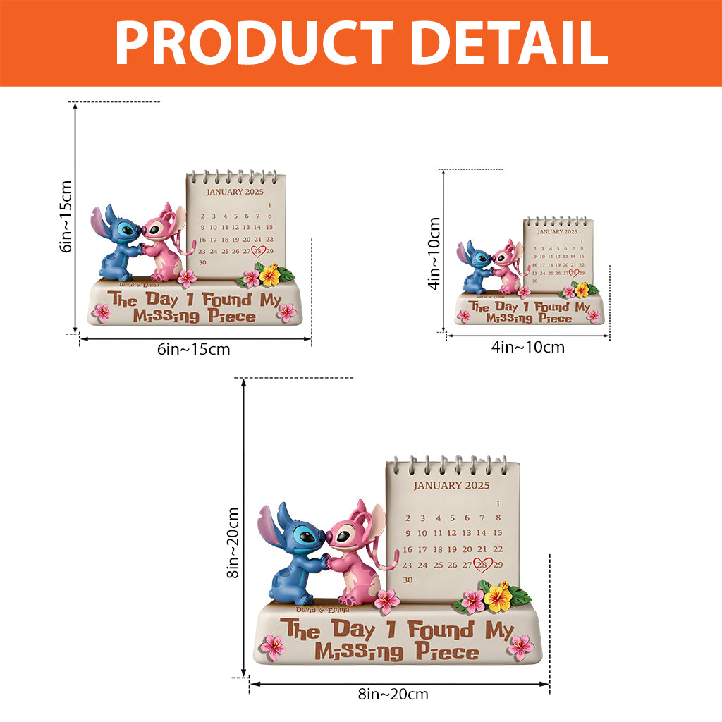 The Day I Found My Missing Piece - Personalized Ohana Custom Shaped Acrylic Plaque