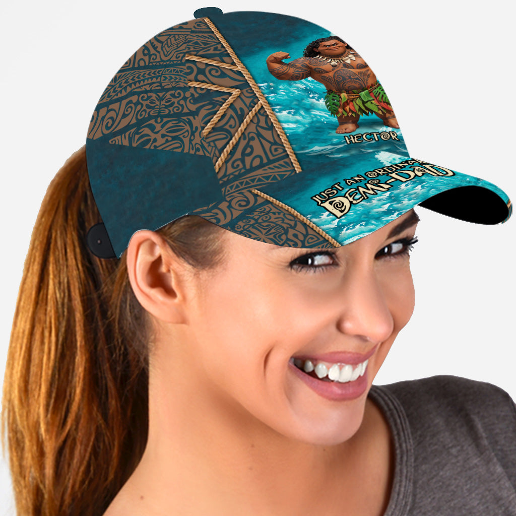 Just An Ordinary Demi-Dad - Personalized Hawaii Movie Classic Cap