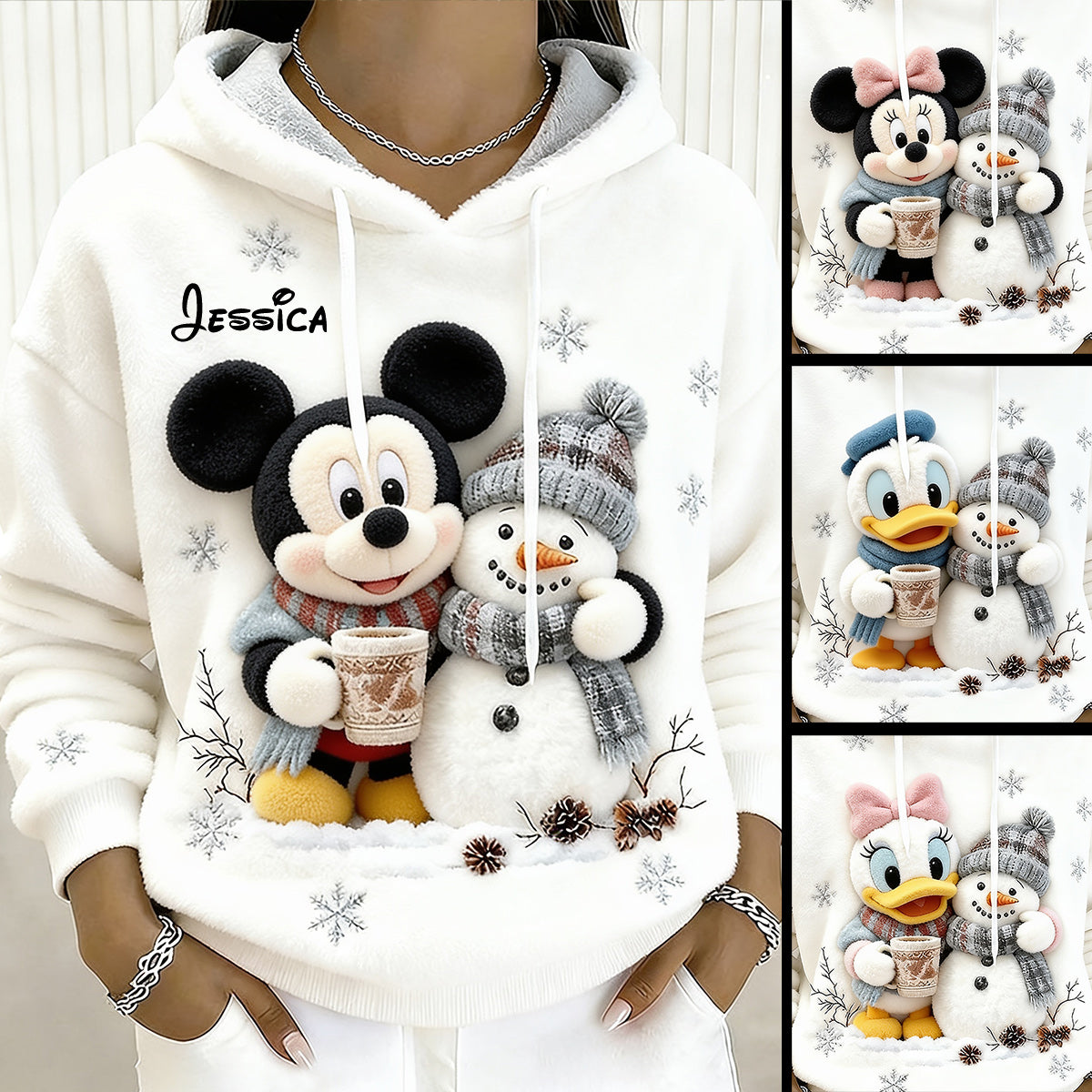 Believe In Magic - Personalized Mouse Fleece Hoodie