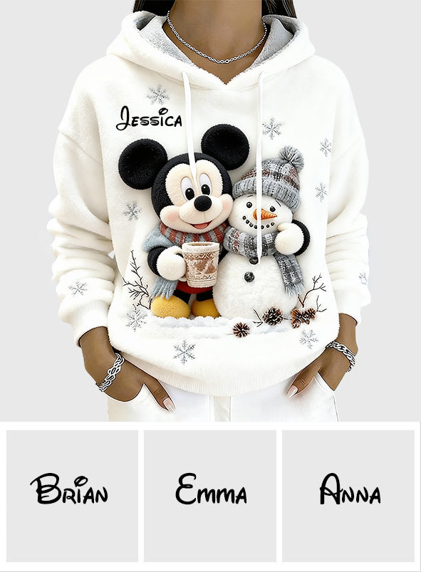 Believe In Magic - Personalized Mouse Fleece Hoodie