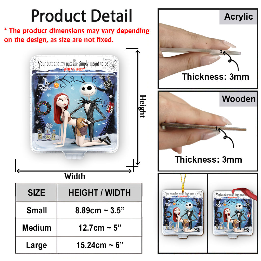 Naughty Horror Couple Toy-Box - Personalized Nightmare Ornament