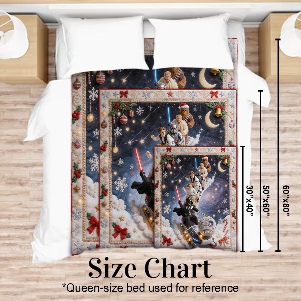 Merry Christmas - Personalized The Force Blanket