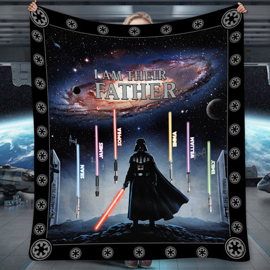 I Am Their Father - Personalized The Force Blanket