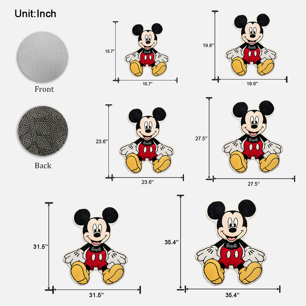 Magic Room - Personalized Mouse Shaped Doormat/ Rug