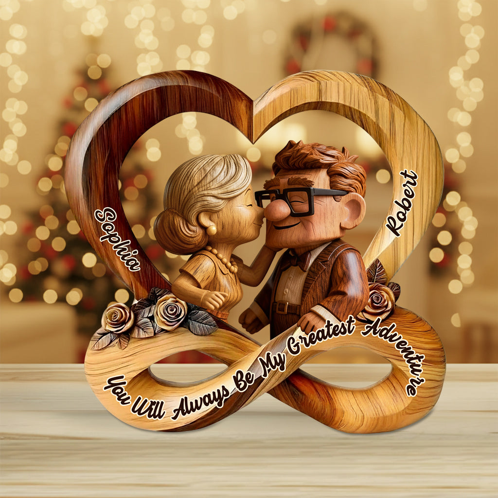 You Are My Greatest Adventure - Personalized Mouse Custom Shaped Acrylic Plaque