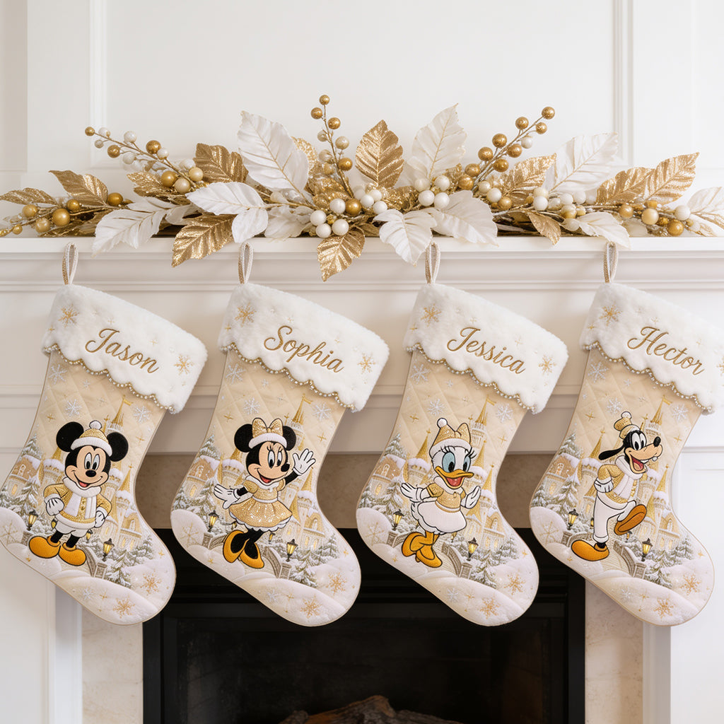 Magical Christmas - Personalized Mouse Shaped Christmas Stocking