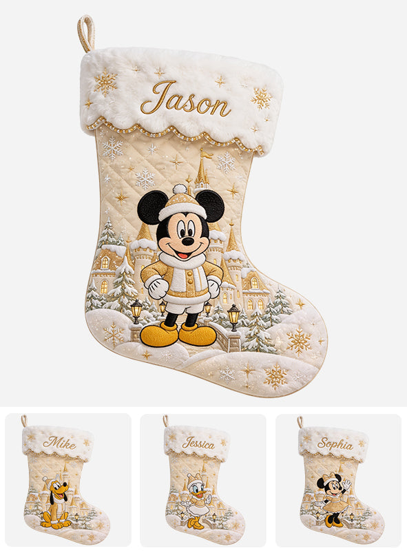 Magical Christmas - Personalized Mouse Shaped Christmas Stocking