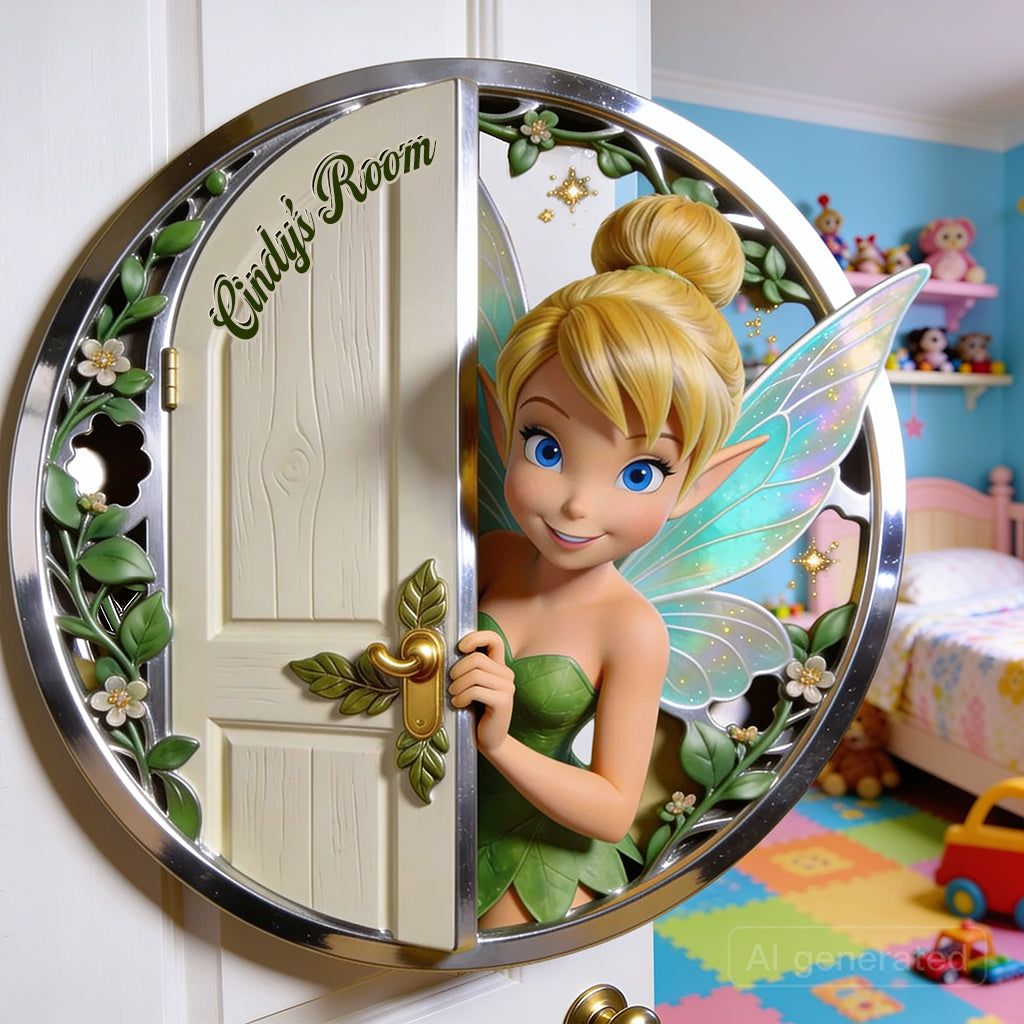 Magic Fairy - Personalized Flying Fairy 3D Printed Cut Metal Sign
