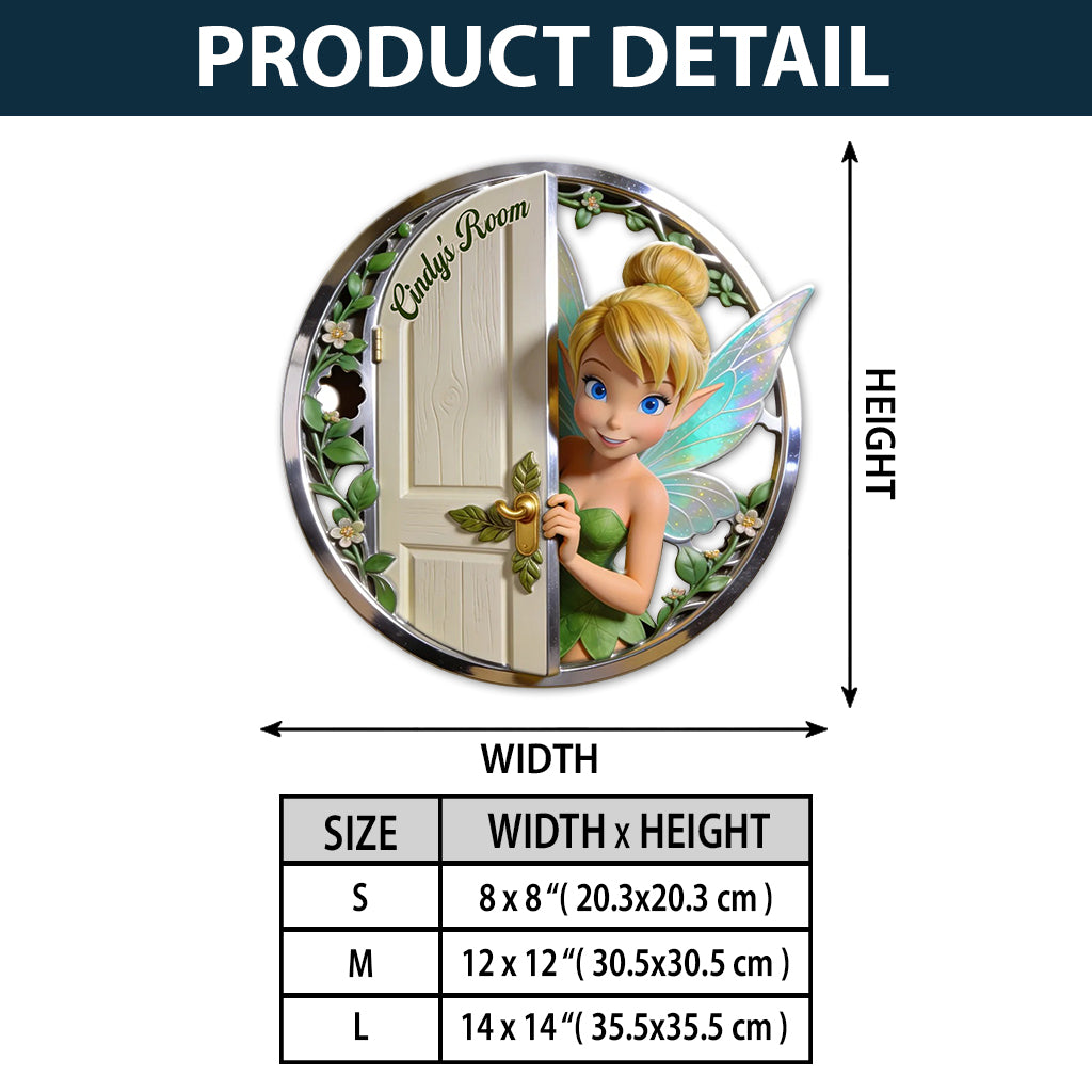Magic Fairy - Personalized Flying Fairy 3D Printed Cut Metal Sign