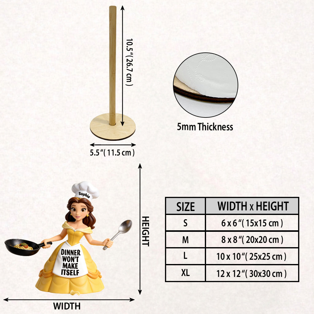 Won't Make Itself - Personalized Beauty And The Beast Paper Towel Stand