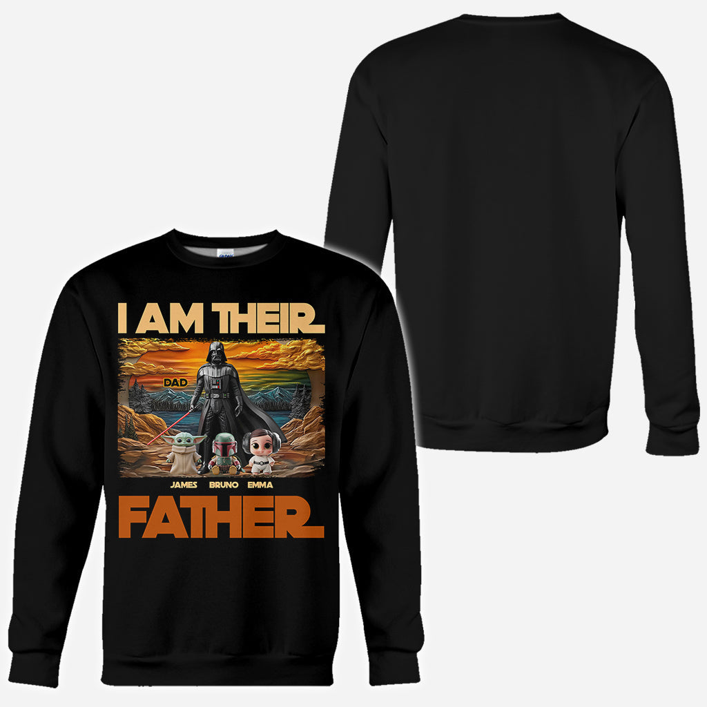 I Am Their Father - Personalized The Force All Over Shirt