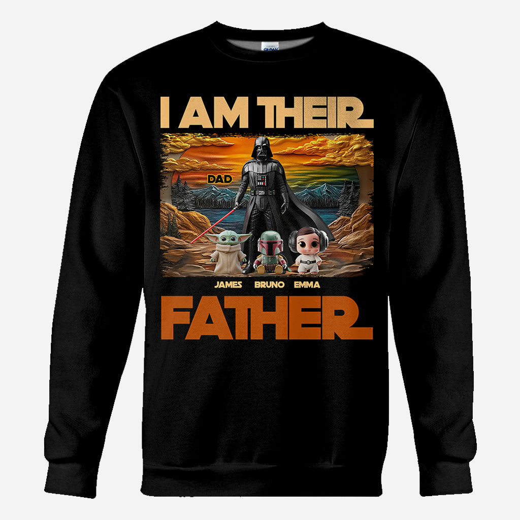 I Am Their Father - Personalized The Force All Over Shirt