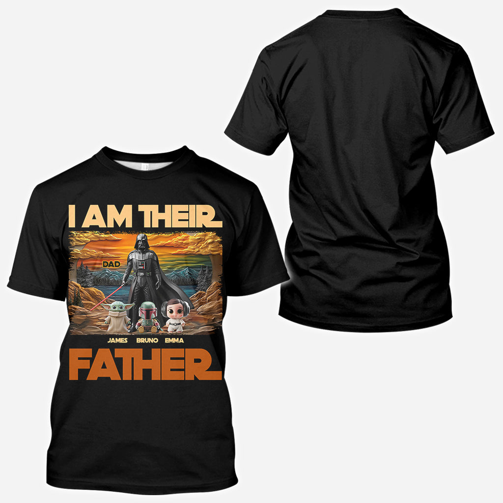 I Am Their Father - Personalized The Force All Over Shirt
