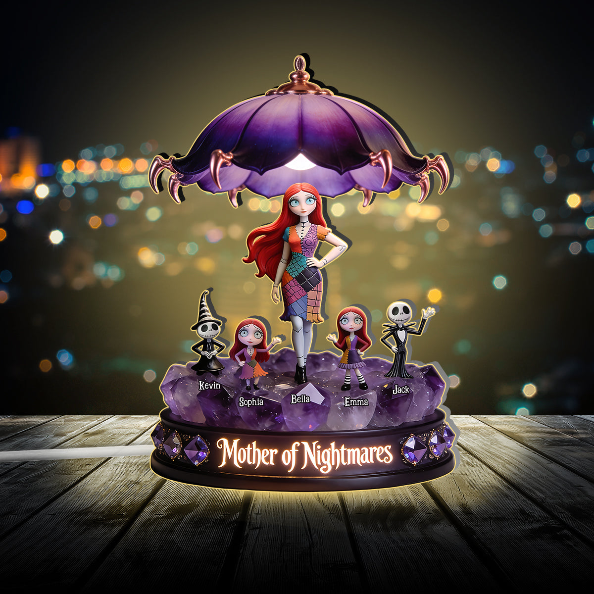 Mother Of Nightmares - Personalized Nightmare Acrylic LED Night Light