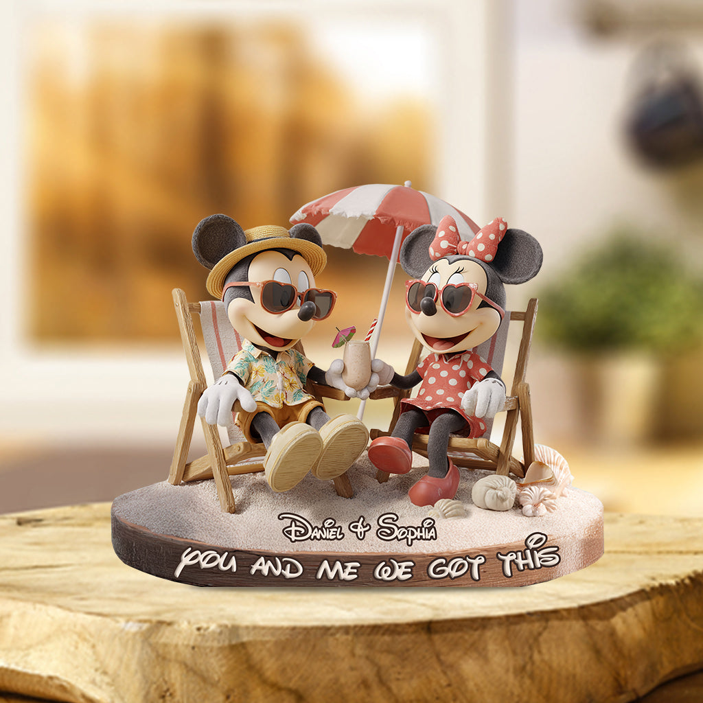 You & Me We Got This - Personalized Mouse Custom Shaped Acrylic Plaque