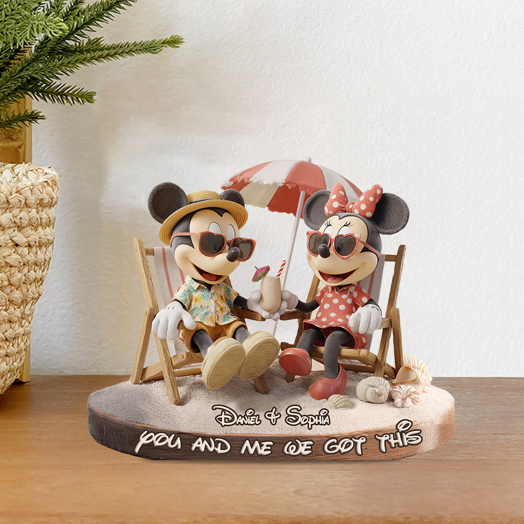 You & Me We Got This - Personalized Mouse Custom Shaped Acrylic Plaque