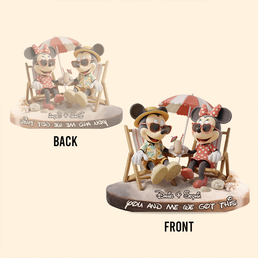 You & Me We Got This - Personalized Mouse Custom Shaped Acrylic Plaque