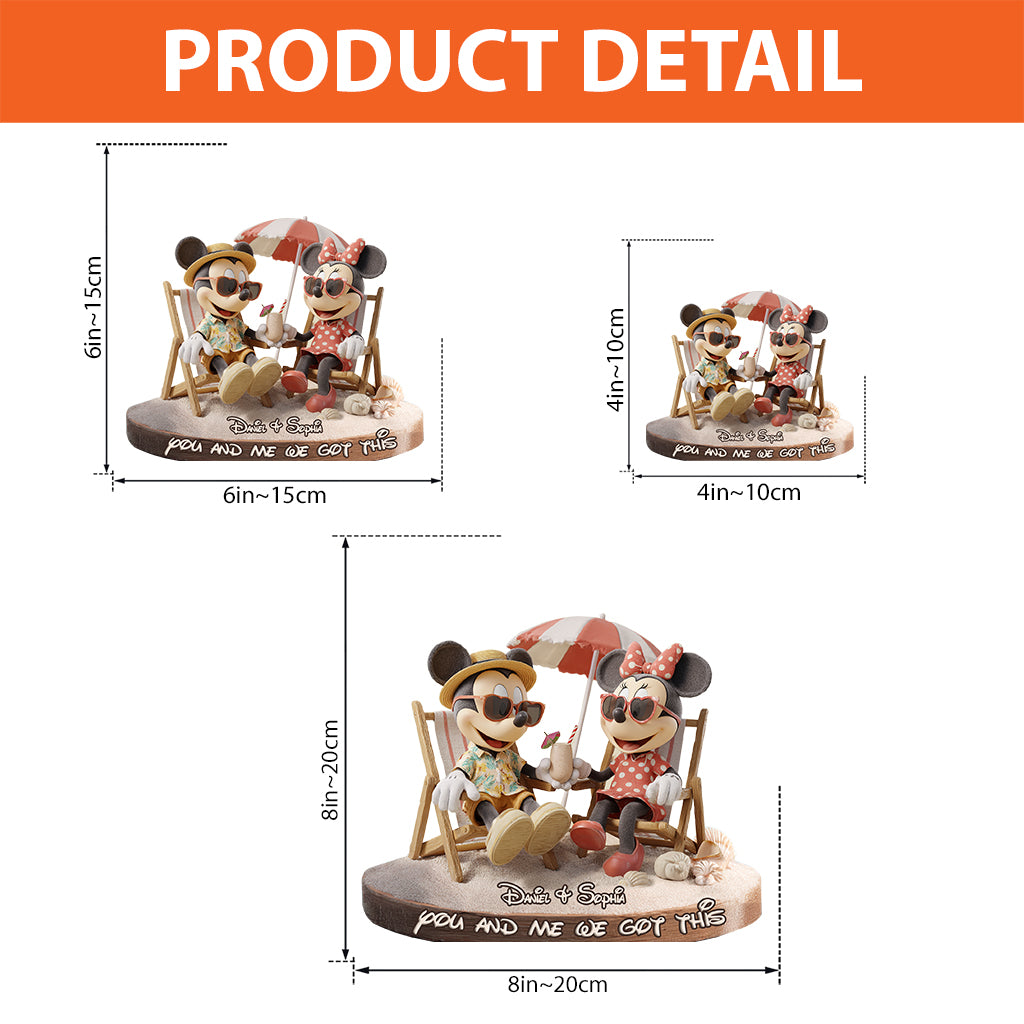 You & Me We Got This - Personalized Mouse Custom Shaped Acrylic Plaque