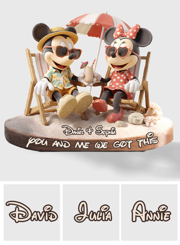 You & Me We Got This - Personalized Mouse Custom Shaped Acrylic Plaque