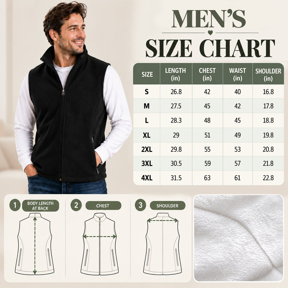 Love Baking - Personalized Baking Flannel Fleece Vest