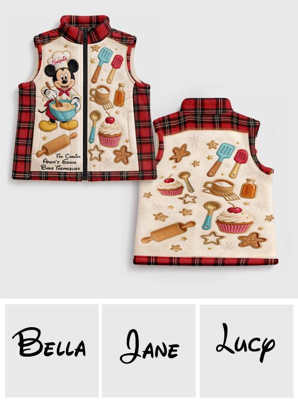 Love Baking - Personalized Baking Flannel Fleece Vest