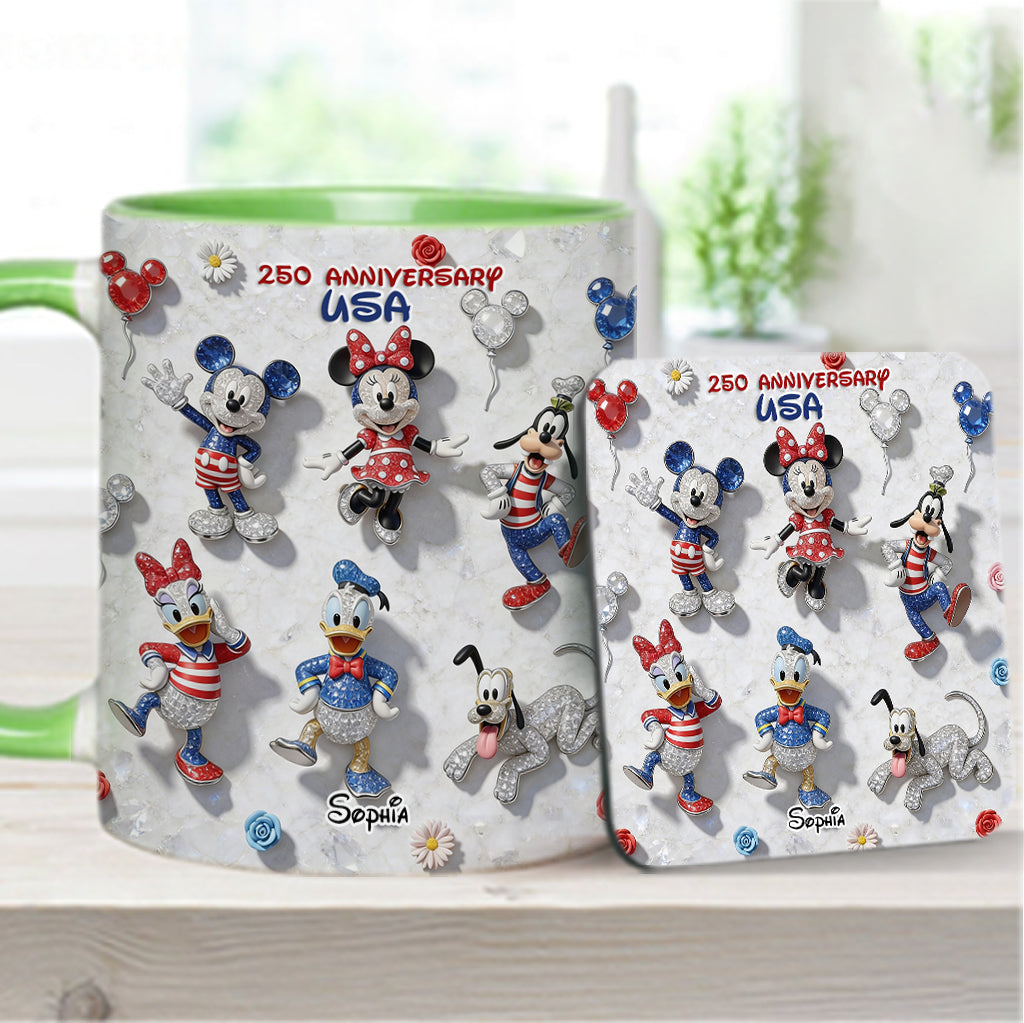 Friends 250 Anniversary - Personalized Mouse Accent Mug & Coaster