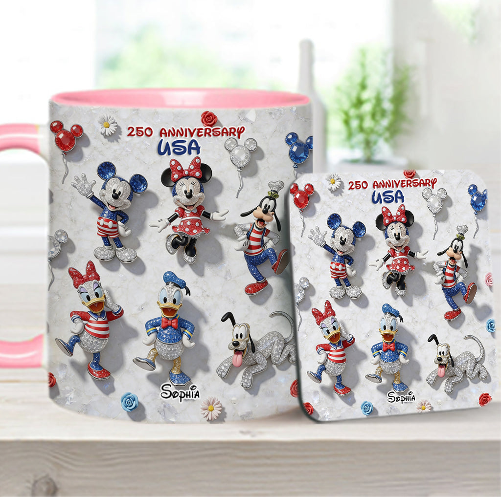 Friends 250 Anniversary - Personalized Mouse Accent Mug & Coaster