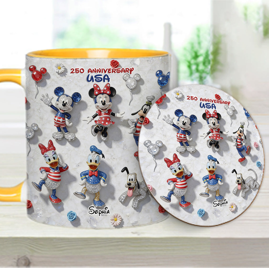 Friends 250 Anniversary - Personalized Mouse Accent Mug & Coaster