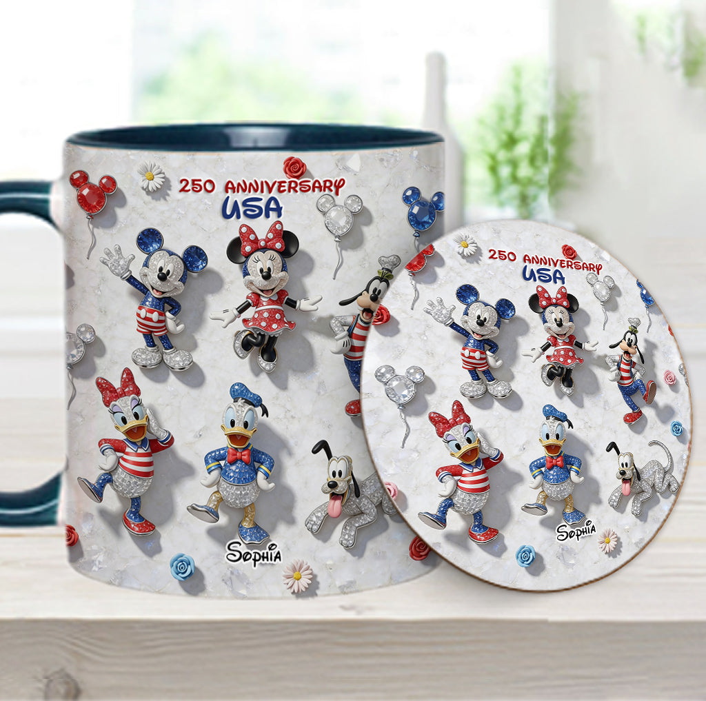Friends 250 Anniversary - Personalized Mouse Accent Mug & Coaster
